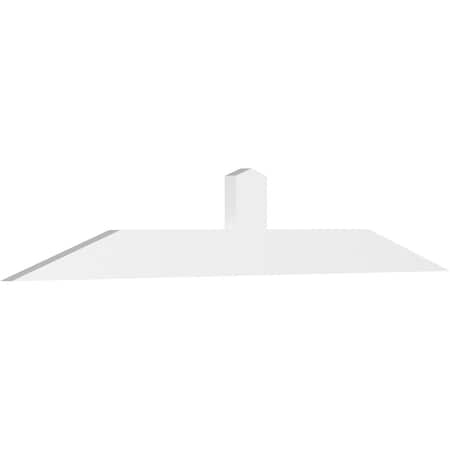 Ekena Millwork Portland Architectural Grade PVC Gable Bracket, 84"W x 14"H x 2"D x 6"F, 4/12 Pitch GBP084X14X0206POR00